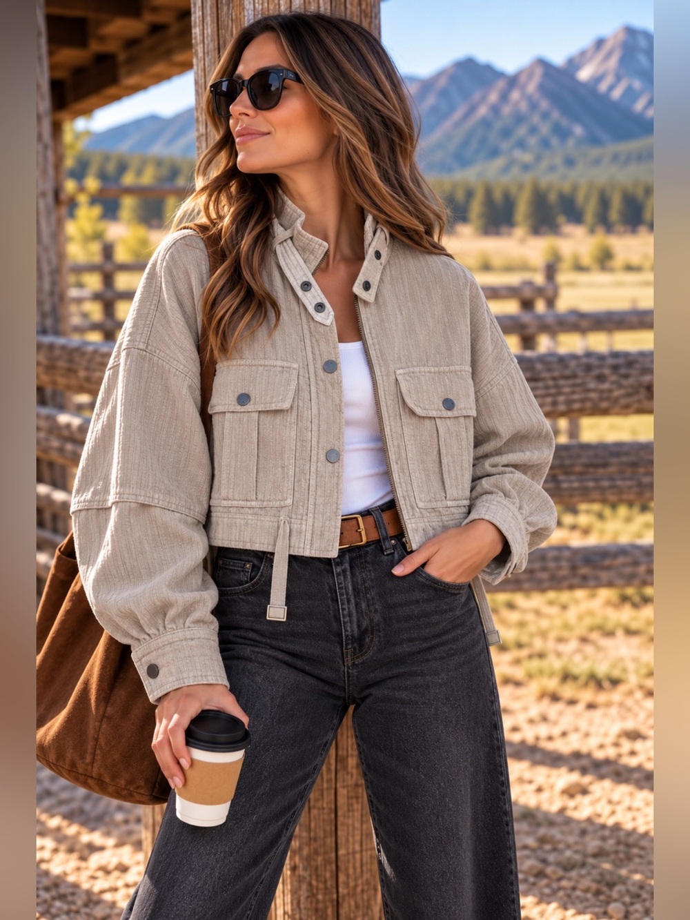 Pilcro Anthropologie Textured Cropped Utility Jacket